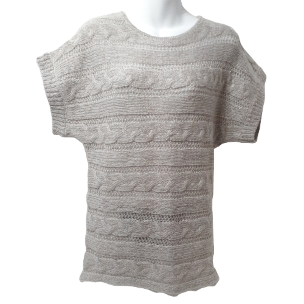 Express Grey Mohair Sweater With Metallic Thread